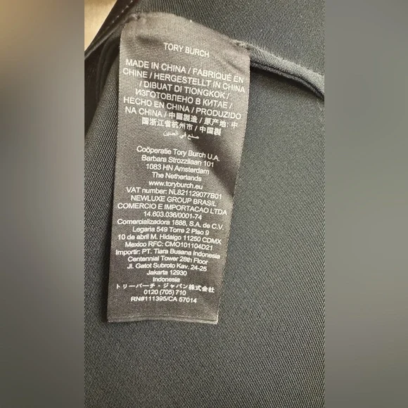 NWT Tory Burch Scalloped Shell Sleeveless Blouse Top Women's 4 Black White - Picture 5 of 6